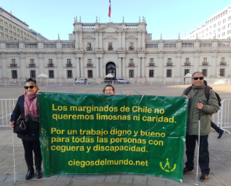 Los ciegos y ciegas de Chile llegamos al Palacio de la Moneda